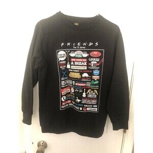 Friend Quotes For Daily Funny Unisex Medium Black Light Sweatshirt New